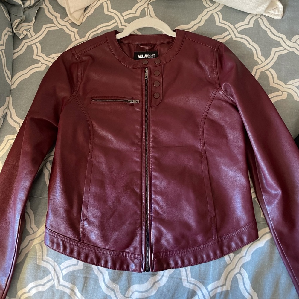 William Rast faux leather biker jacket